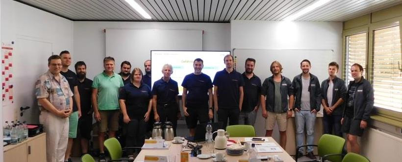 Pilz Schulung im großen Besprechungsraum der Elektro-Mack GmbH